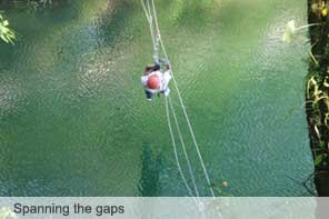 Spanning the gaps
